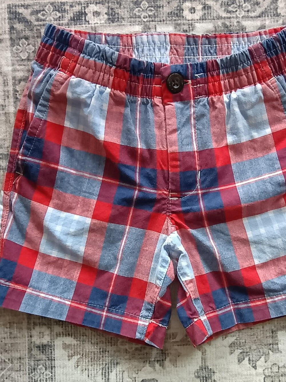 4/$15 Janie & Jack Plaid Shorts, 2T